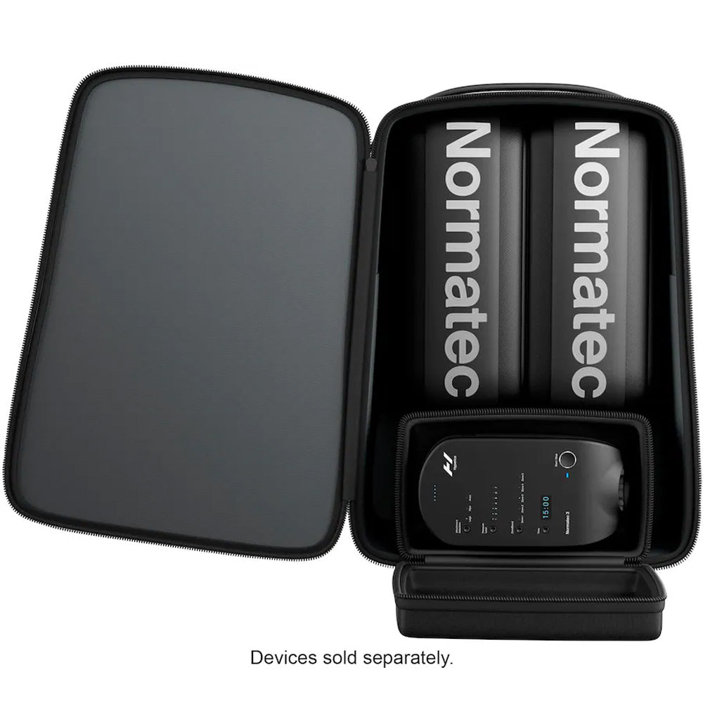 Hyperice Normatec Backpack interior with recovery system compartments