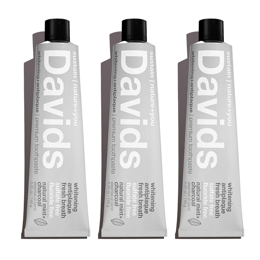 Davids Premium Toothpaste (Charcoal+Peppermint)