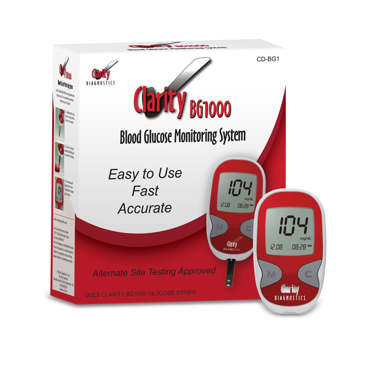 Clarity BG1000 Blood Glucose Monitoring System
