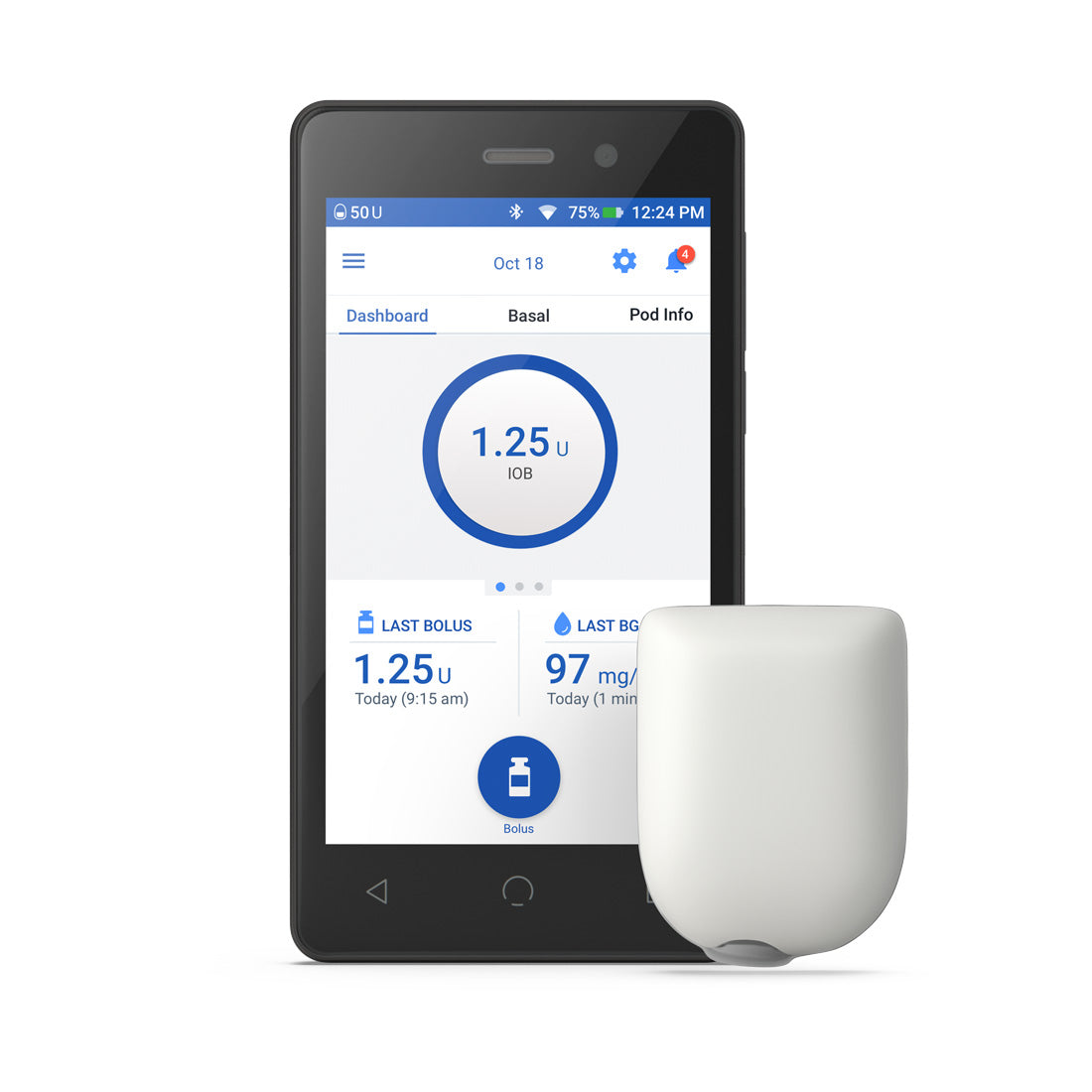 Omnipod® DASH® Pods for the Omnipod® DASH® System (5-Pack)