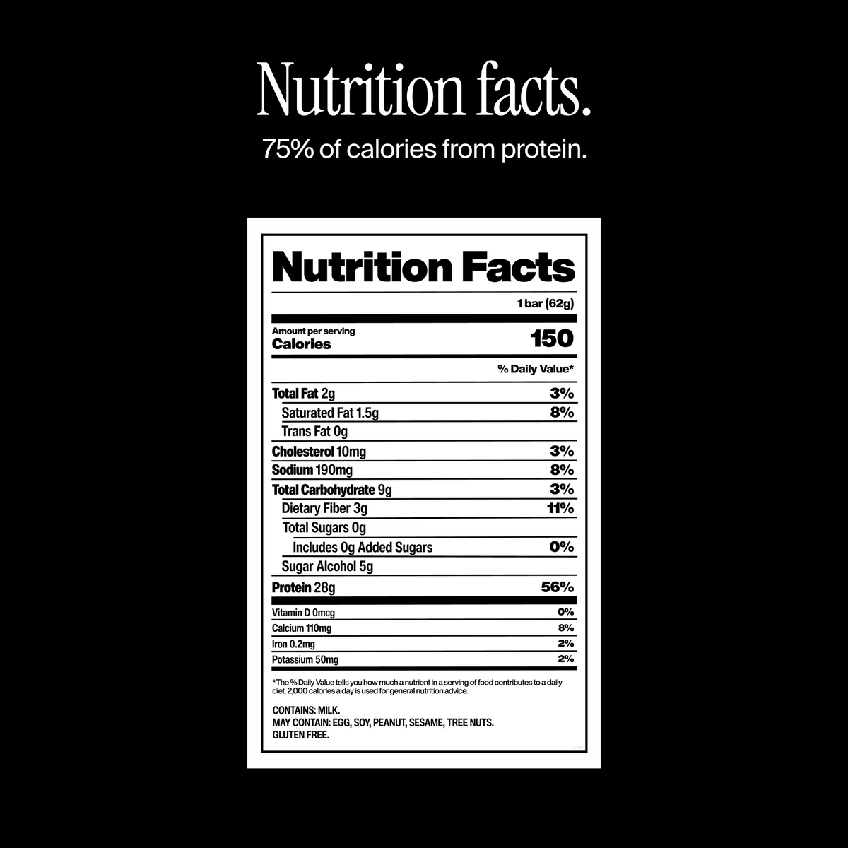 David Protein Pumpkin Spice — nutrition facts