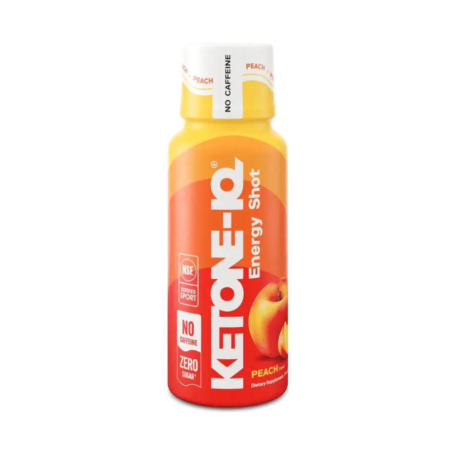 Ketone-IQ No Caffeine High Performance Energy Shot (Peach)