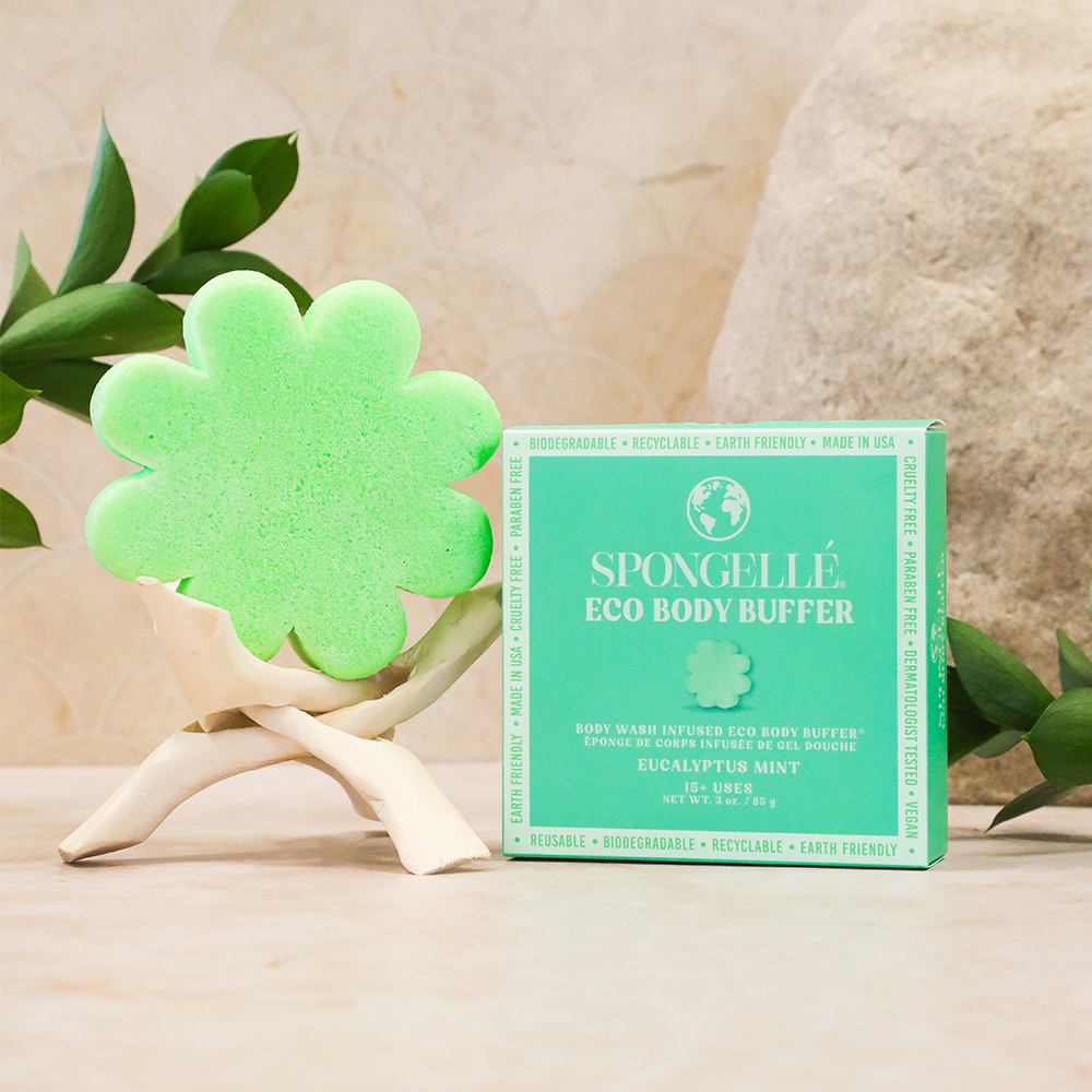 Spongellé® Eco Body Buffer - Eucalyptus Mint (15+ Washes)