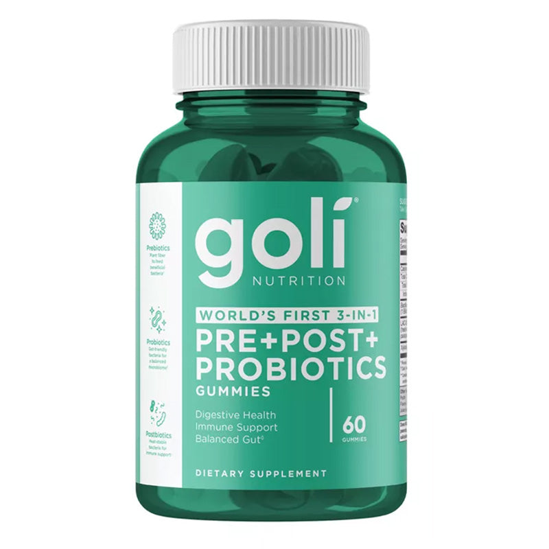Goli Nutrition pre and post probiotics gummies bottle 60 count