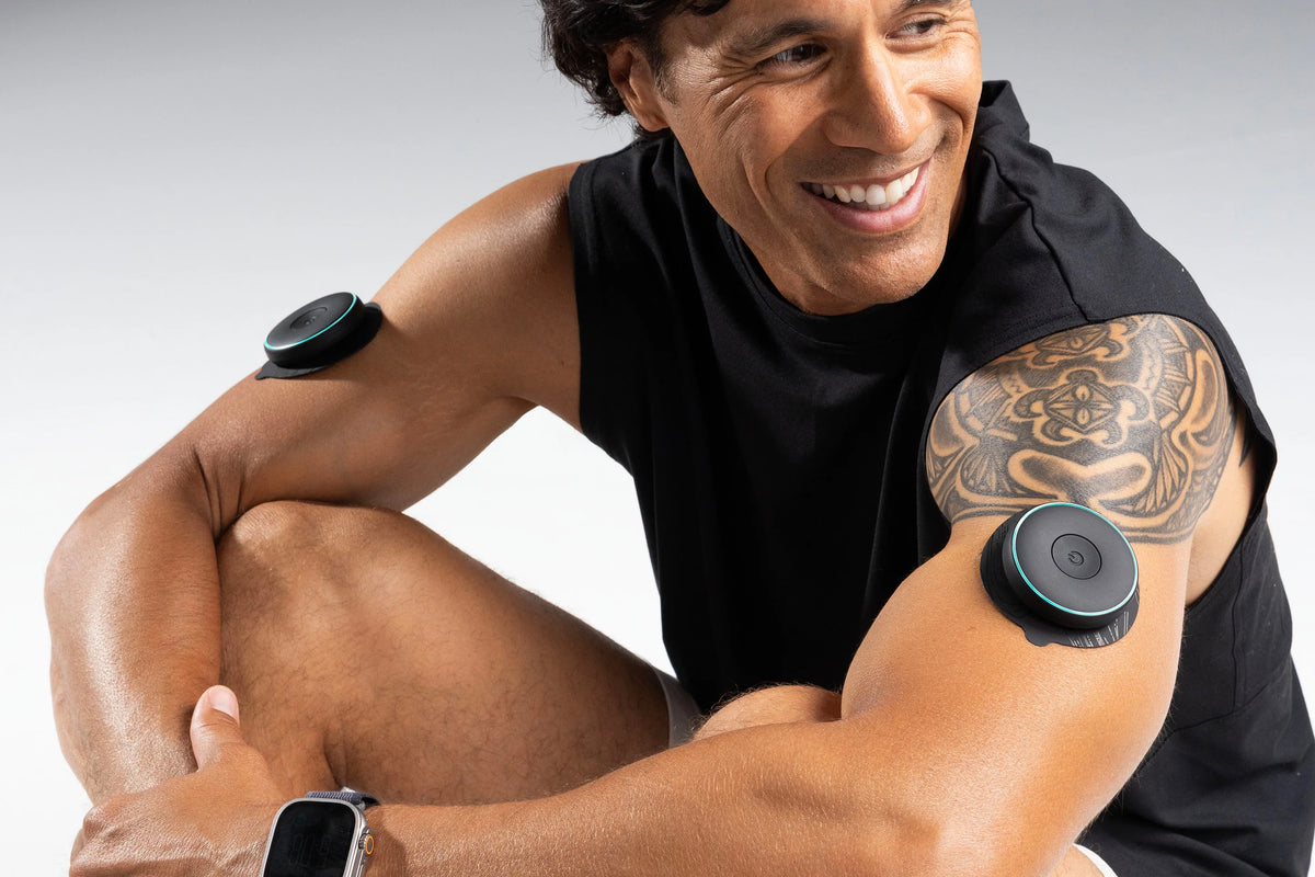 Chirp Halo Wireless Muscle Stim device for leg muscle recovery and pain relief