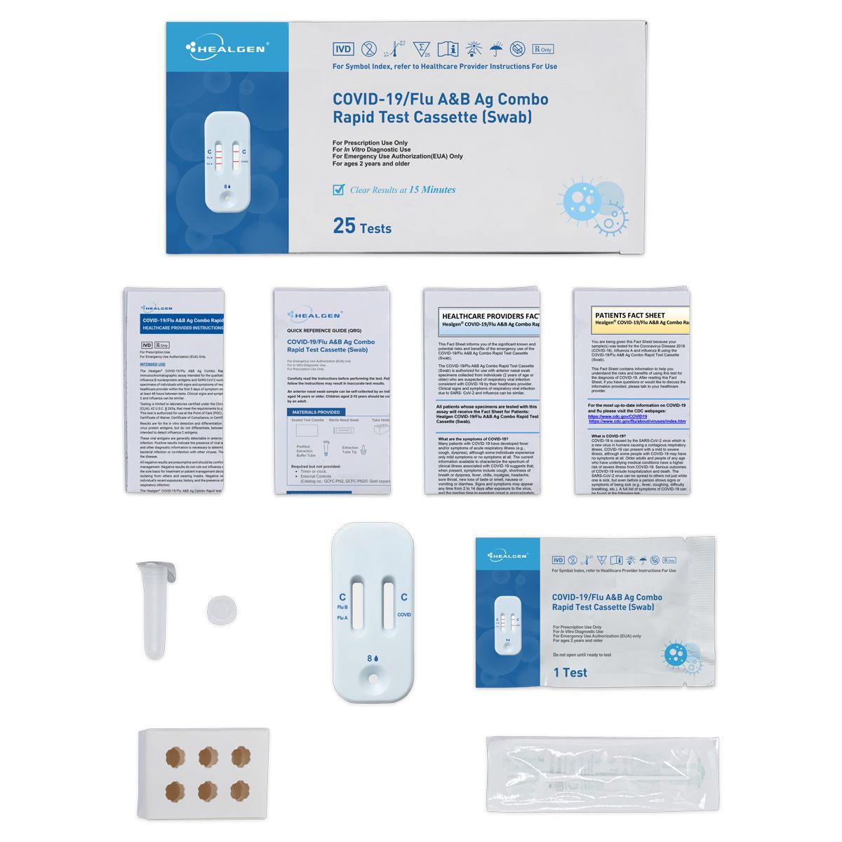 Healgen® COVID-19/Flu A&B Ag Combo Rapid Test