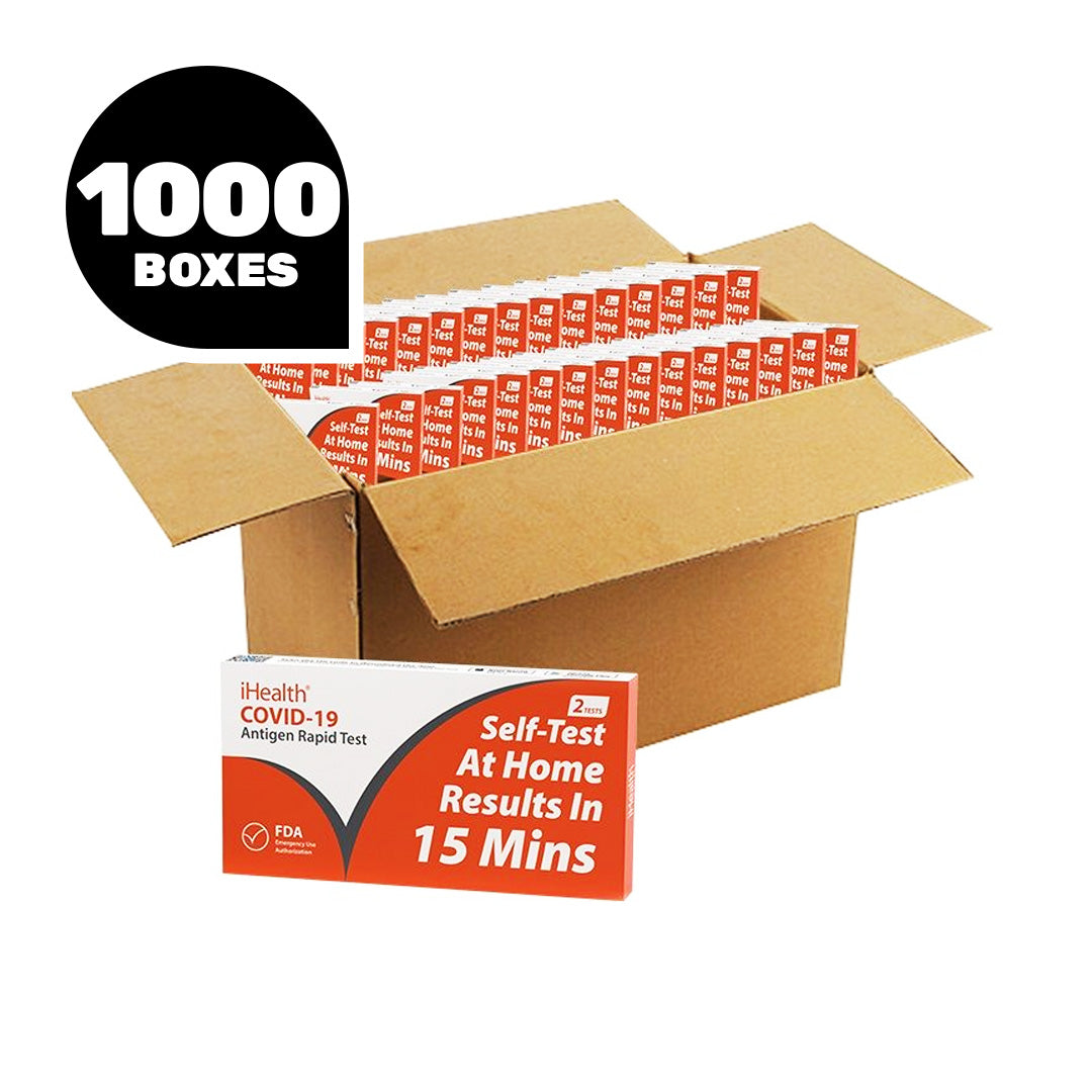 iHealth COVID-19 rapid self-test bulk package with 1000 boxes