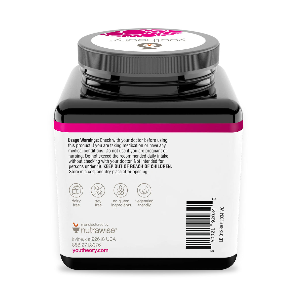 Youtheory® B12B6 Capsules Brain Health & Energy Support