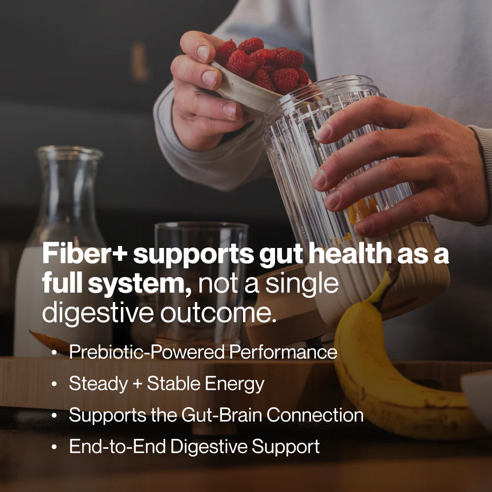 Momentous Fiber+ Prebiotic Fiber Powder (30 Serving Jar) - NSF Certified For Sport (Unflavored)
