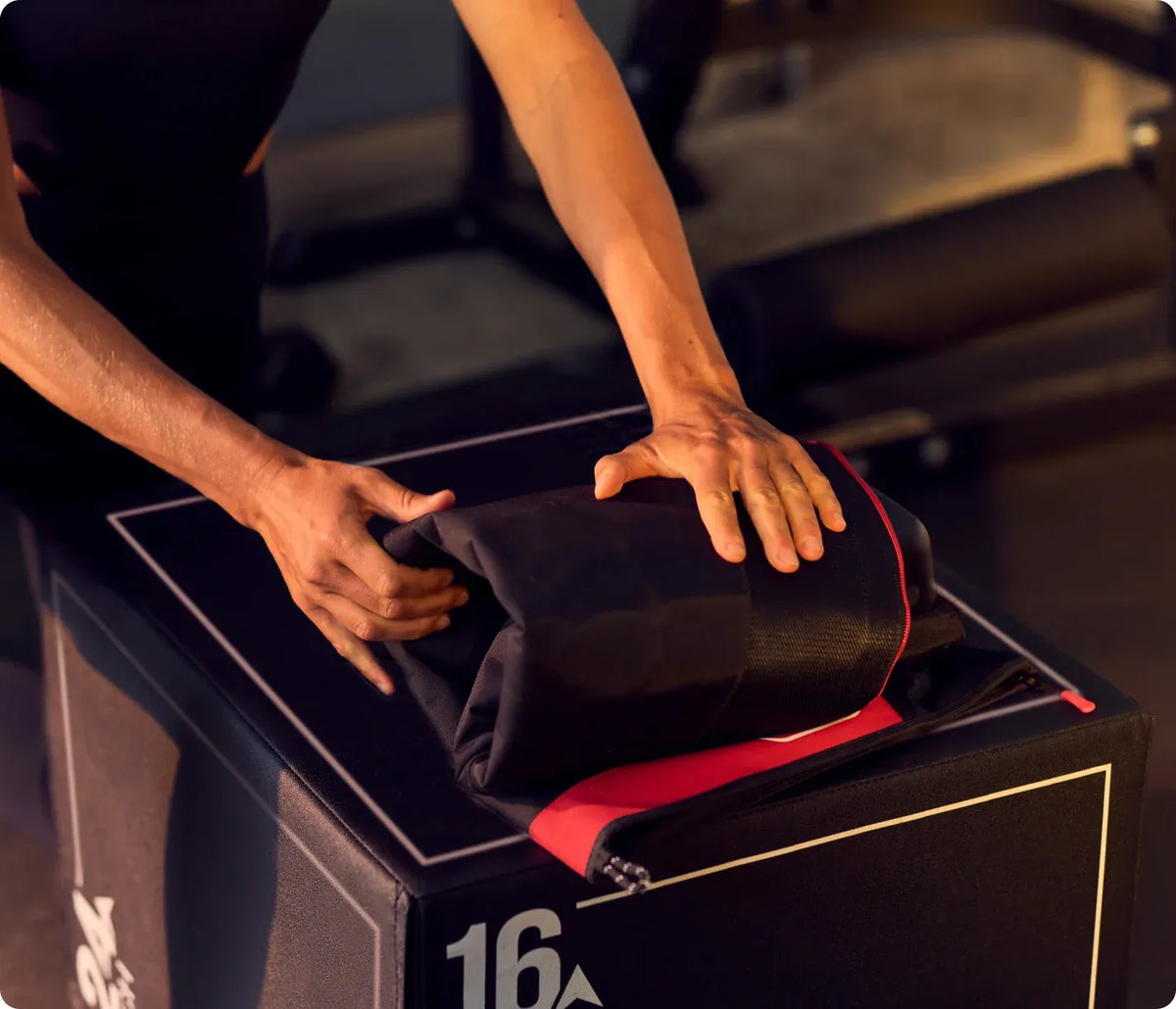 Therabody JetBoots PRO Plus providing targeted leg compression during recovery