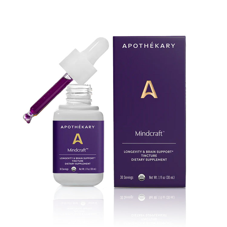 Apothékary Mindcraft™ Longevity & Brain Support Liquid Herbal Drops