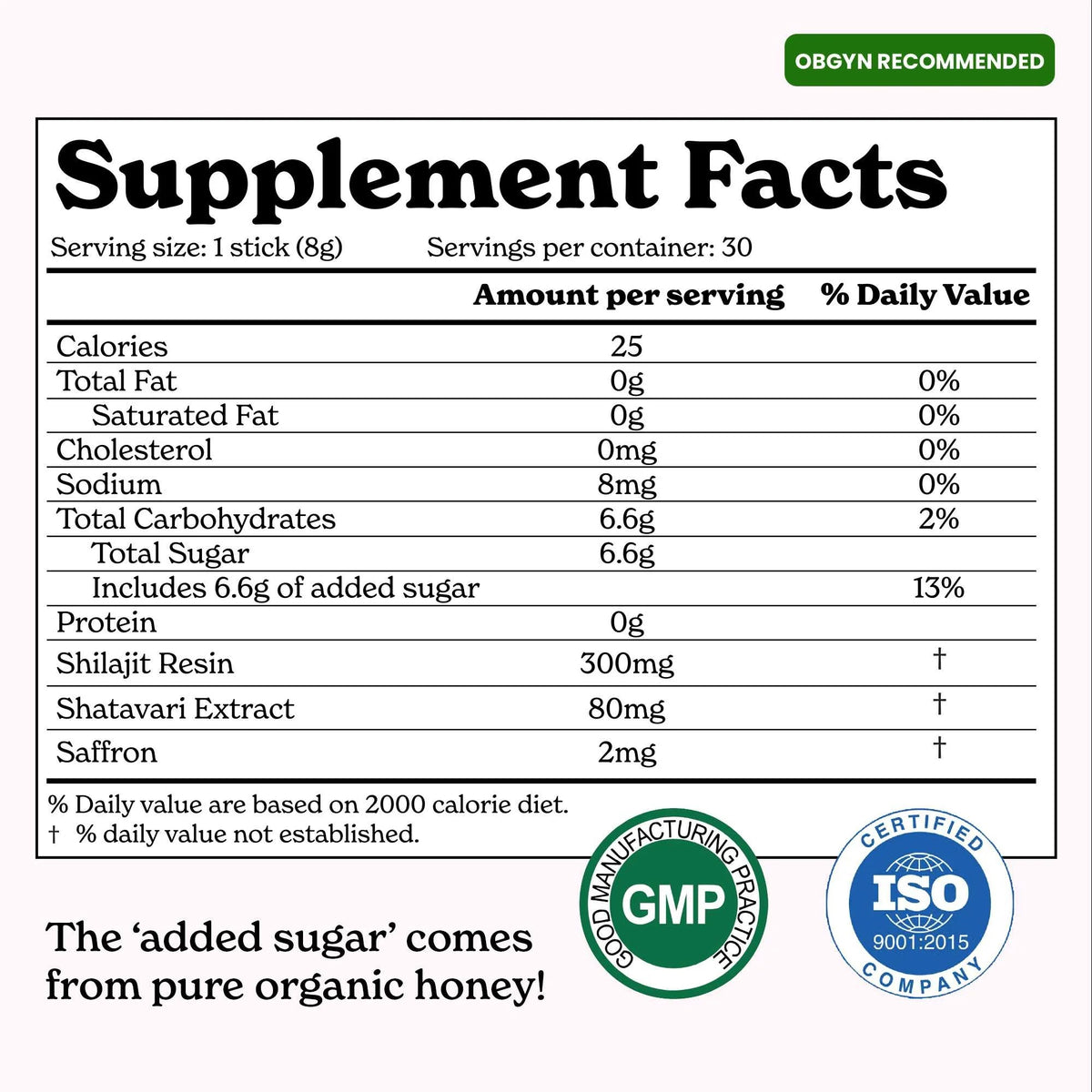 BetterAlt She-Lajit supplement facts label ingredients