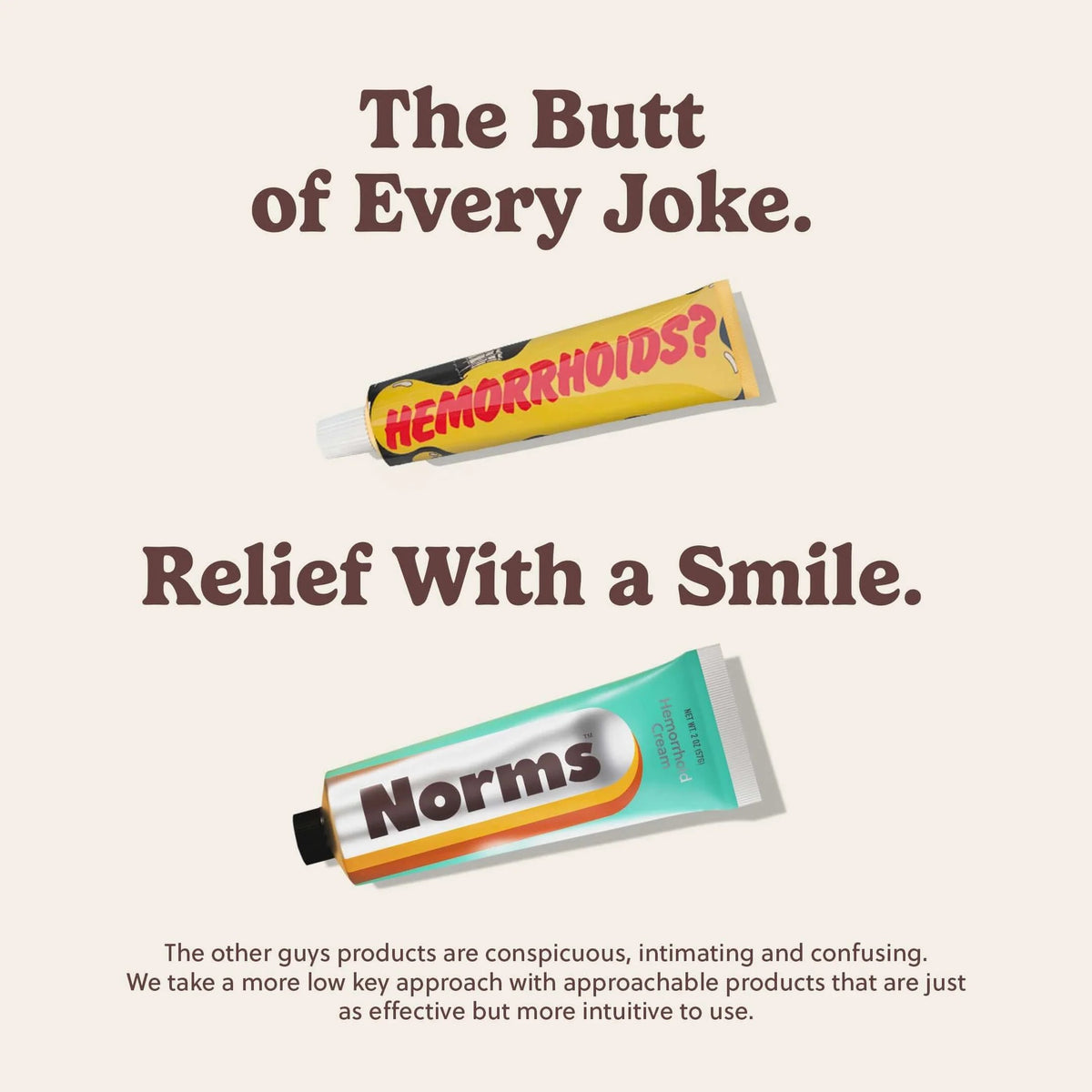 Norms Hemorrhoid Treatment Cream, Max Strength 5% – Big Squeeze 2oz Tube