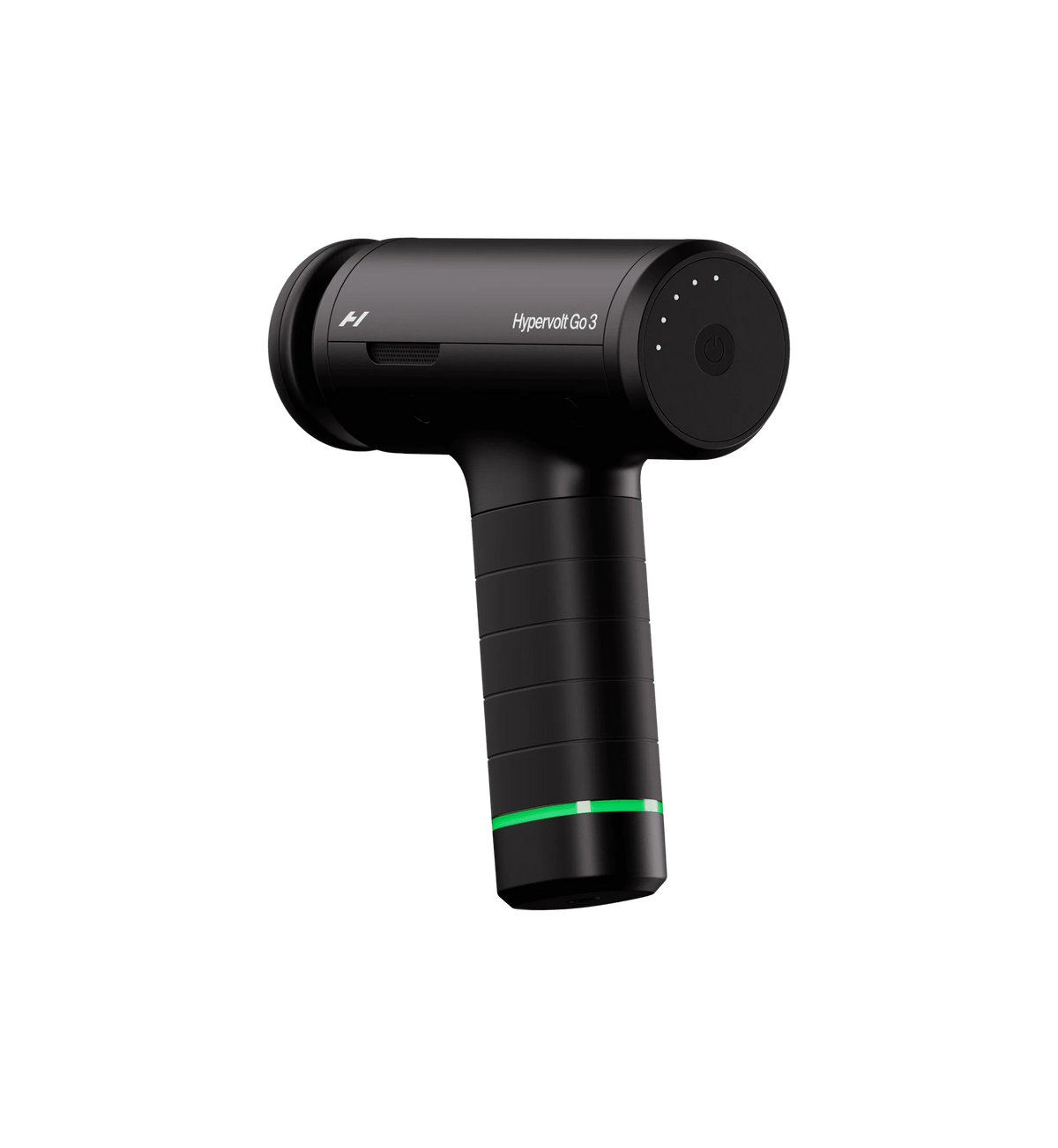 Side view of Hyperice Hypervolt Go 3 massage gun
