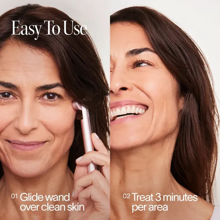 Solawave 4-in-1 Red Light Therapy Skincare Wand (Rose Gold)