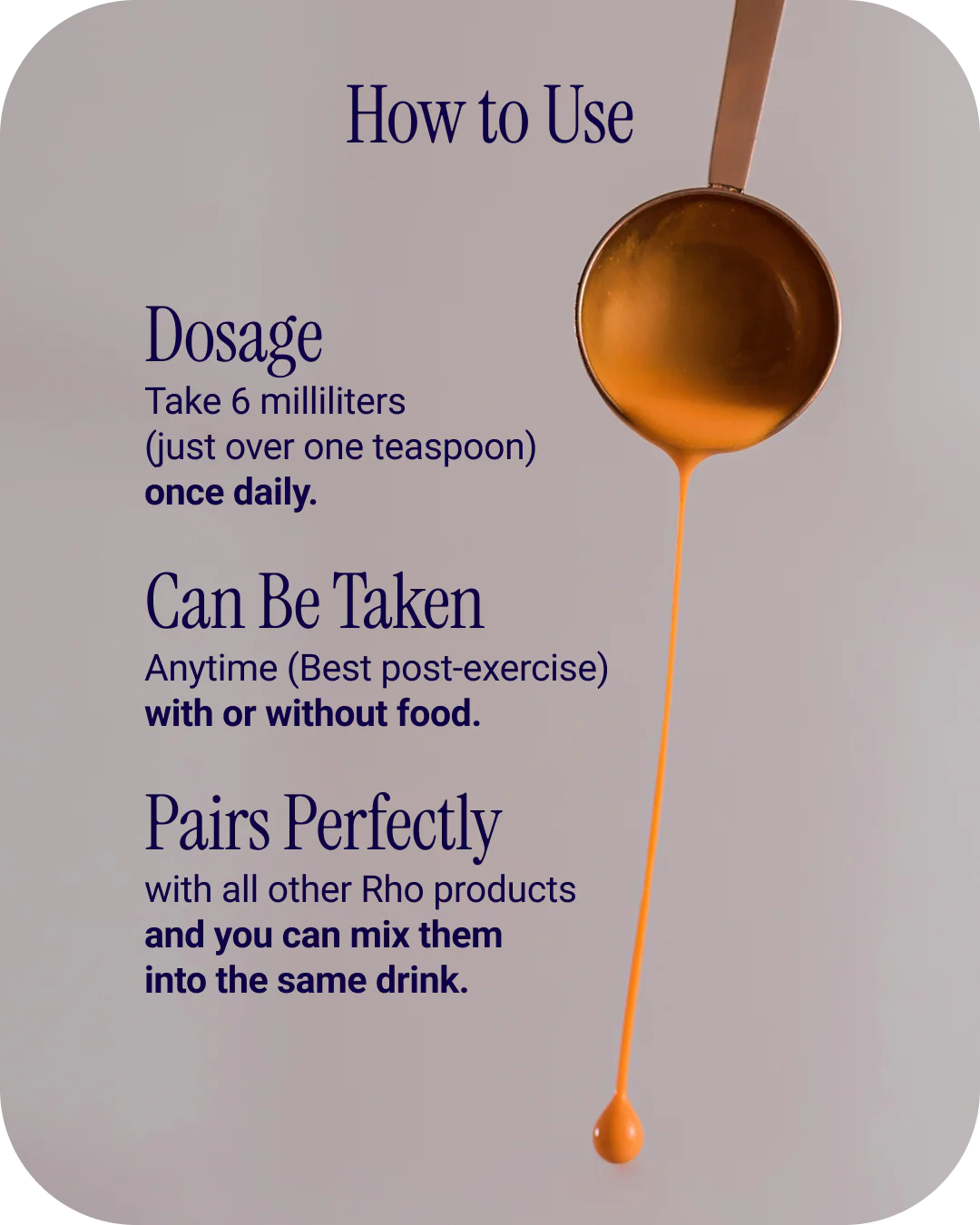 How to use Rho Nutrition Curcumin + Resveratrol liquid supplement daily