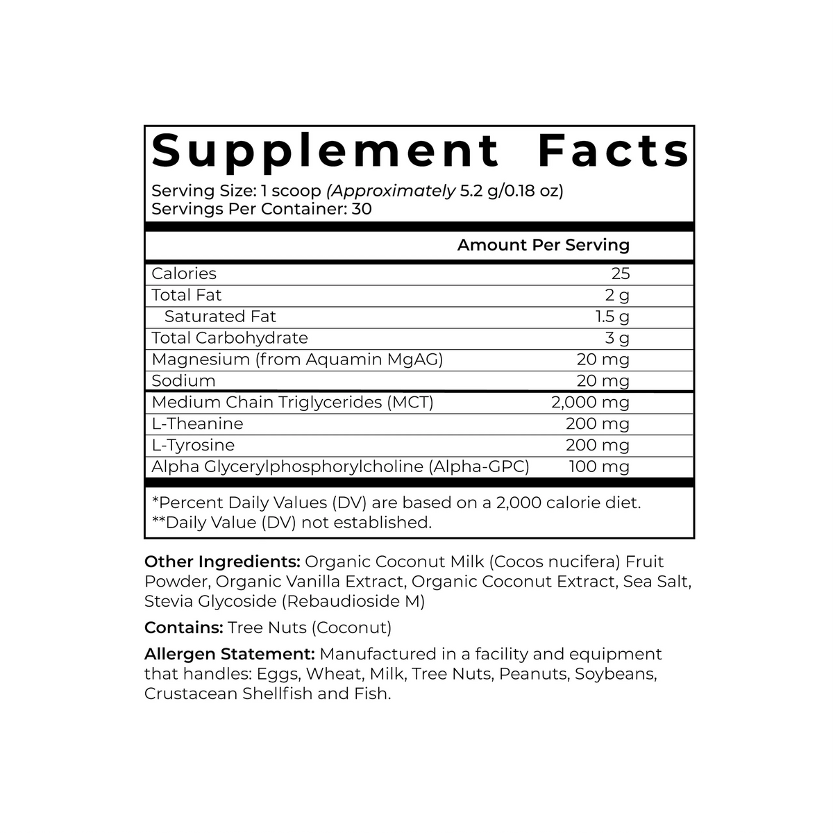 Cymbiotika® Nootropic Creamer Advanced Superfood