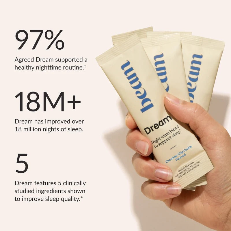 Beam Organics Dream Sleep Supplement -  Chocolate Chip Cookie