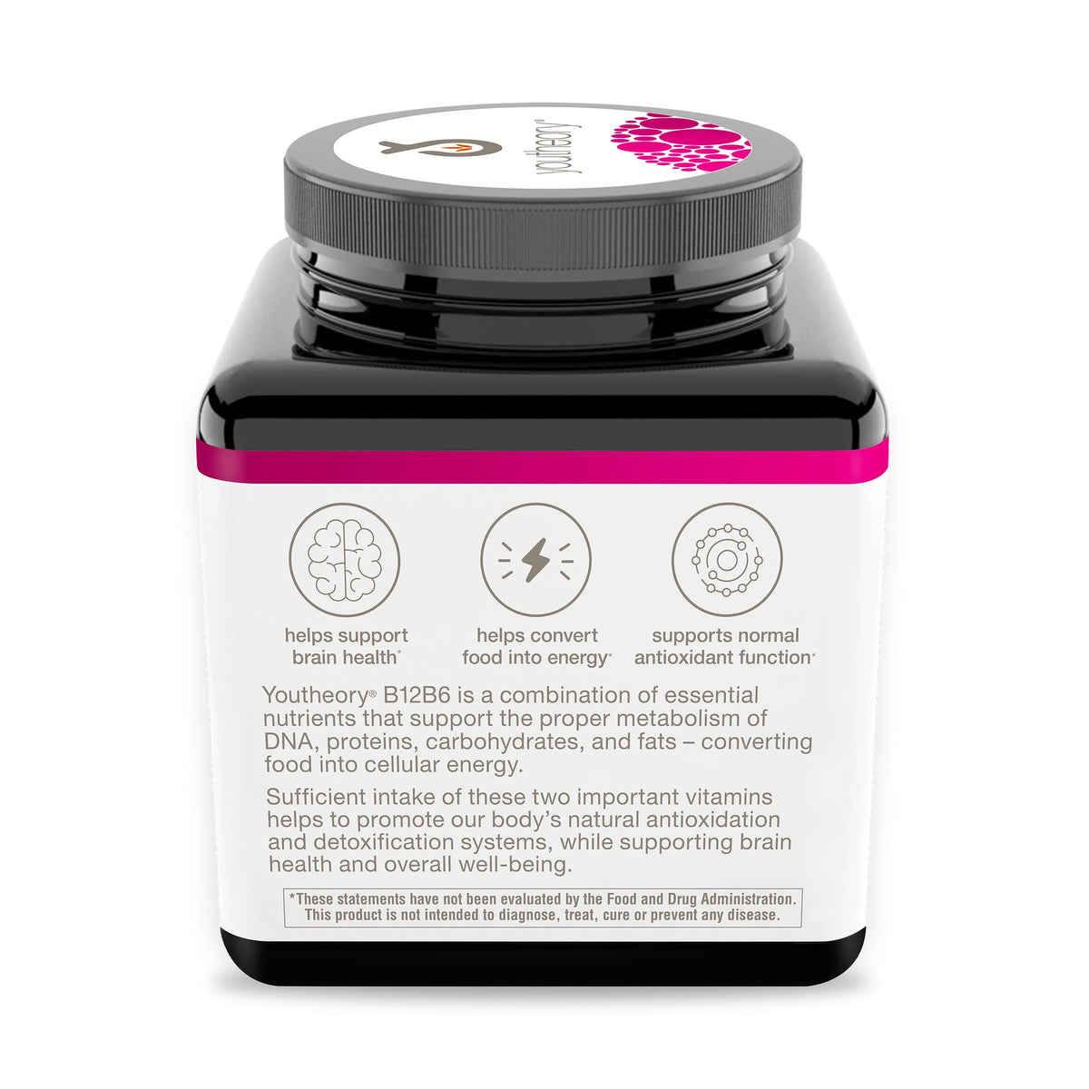 Youtheory® B12B6 Capsules Brain Health & Energy Support