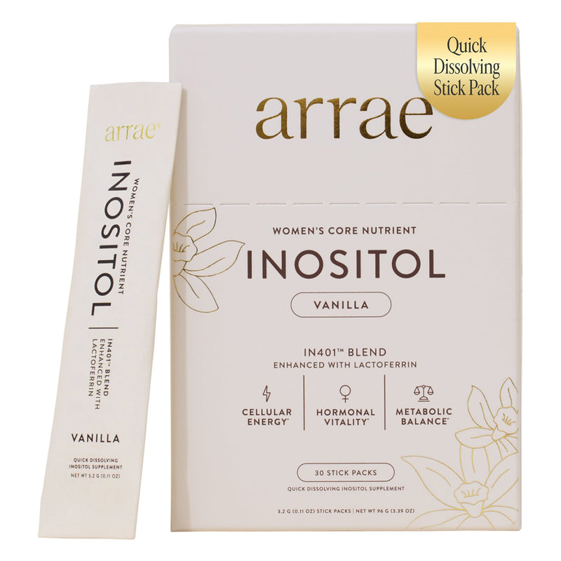 Arrae Inositol – Vanilla, 30 Stick Packs