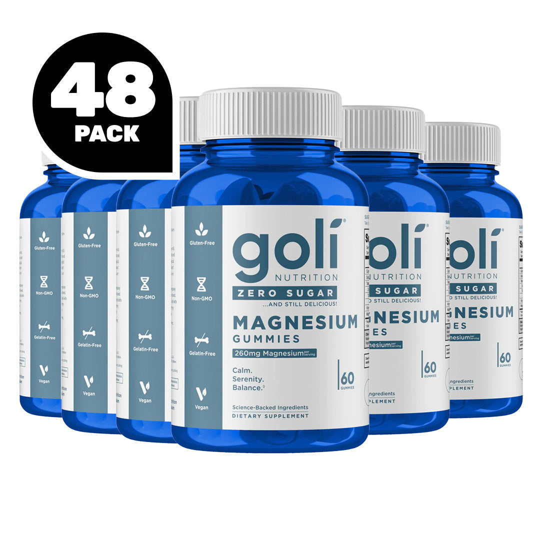 Goli Magnesium Gummies zero sugar dietary supplements (48 Pack)