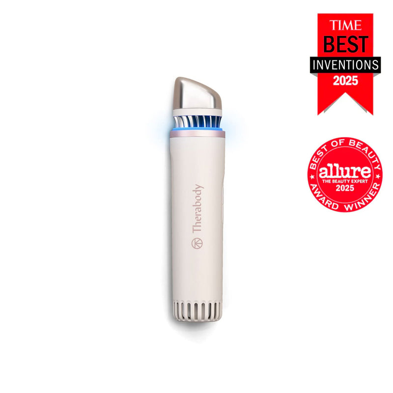 Therabody TheraFace Depuff cold and heat facial therapy device with award-winning skincare technology