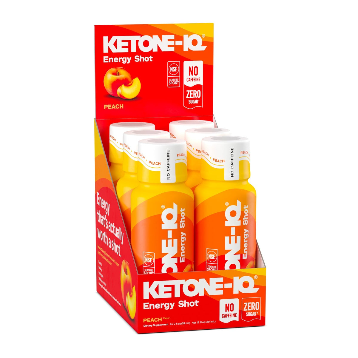 Ketone-IQ No Caffeine High Performance Energy Shot (Variety Pack)