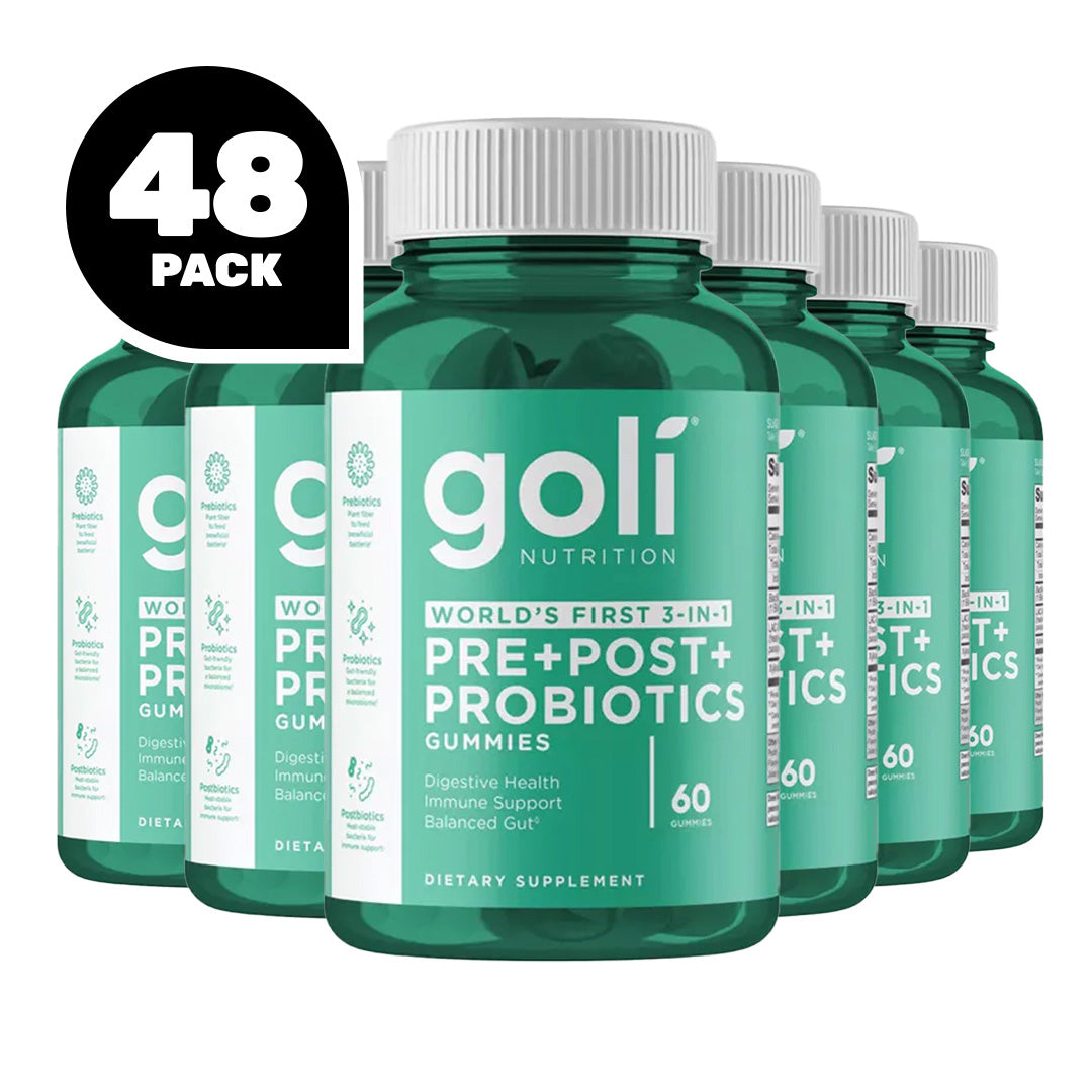 Goli Pre+Post+Probiotics Gummies 48 Pack Bottle