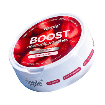 ripple+ Boost Strawberry nootropic pouches, single can