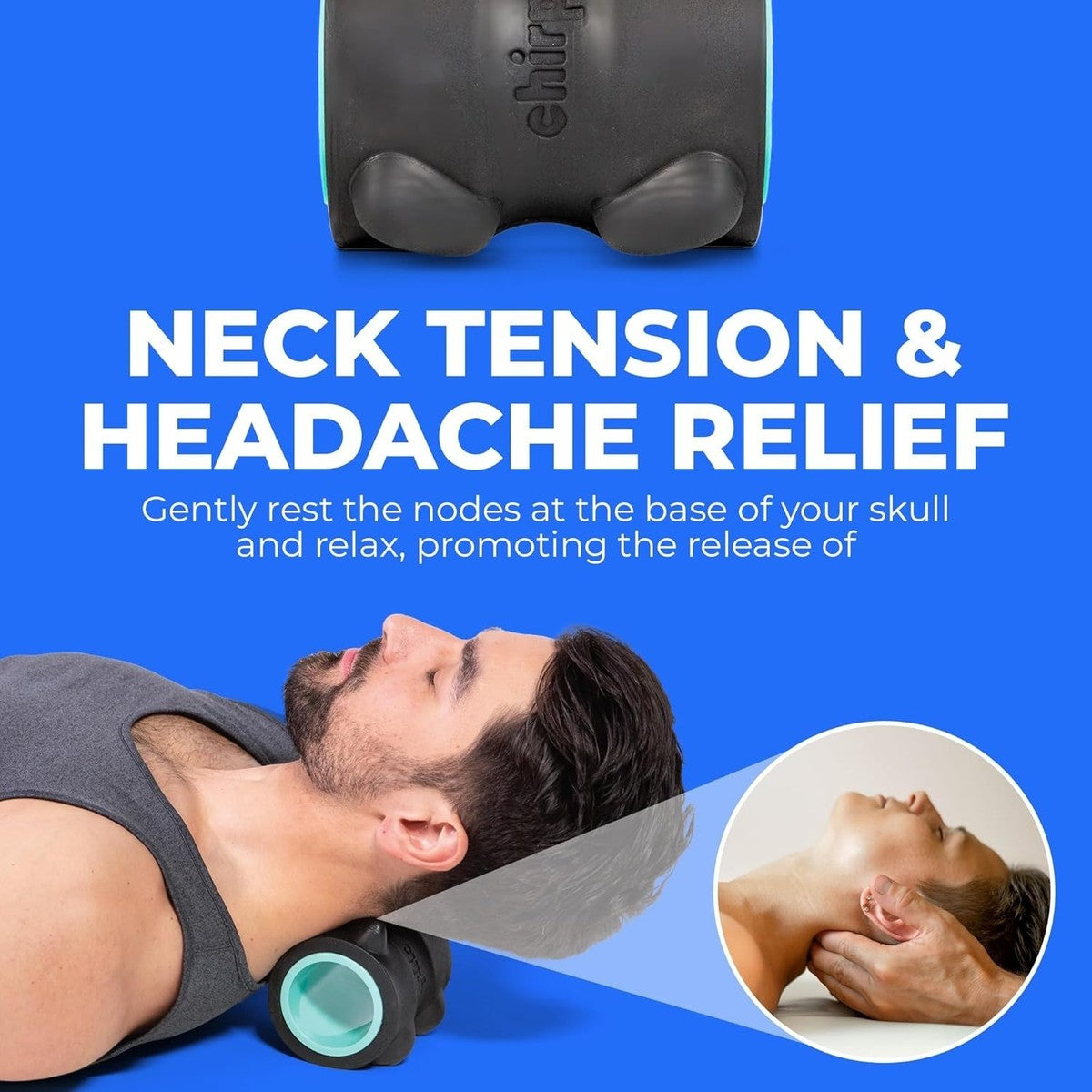 Chirp Wheel XR 4 Inch designed to relieve neck tension, headaches, and improve mobility