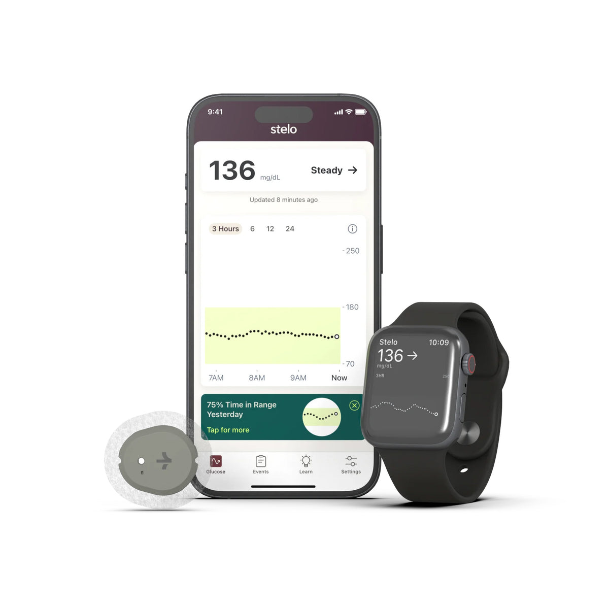 Stelo Glucose Biosensor Kit by Dexcom (1 Pack - 15 Day Supply)
