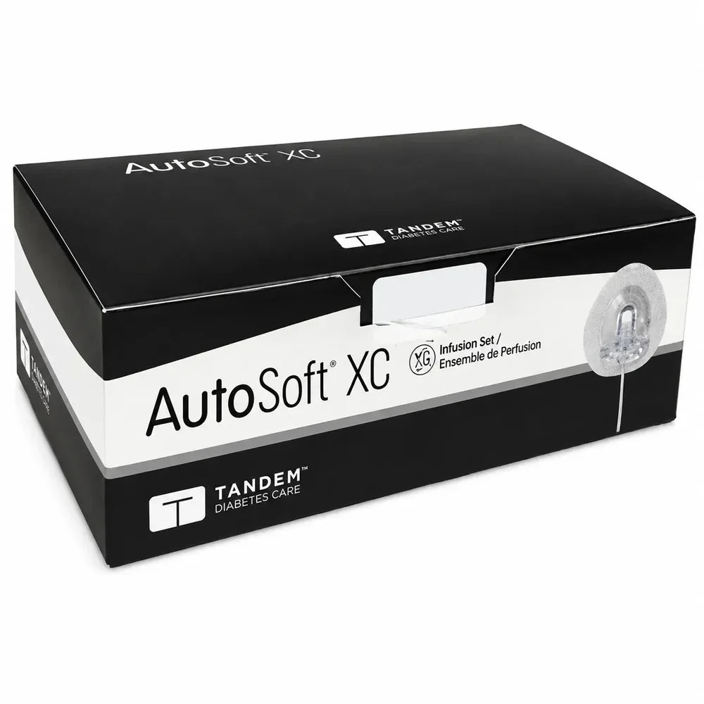 Tandem AutoSoft XC Infusion Set – 6mm Cannula / 23" Tubing, t:lock (10 Count Box)