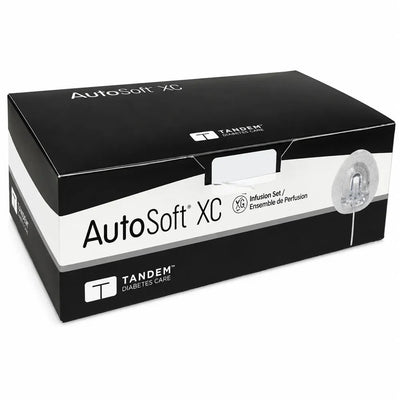 Tandem AutoSoft XC Infusion Set – 6mm Cannula / 23" Tubing, t:lock (10 Count Box)