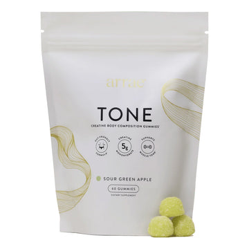 Arrae Tone Creatine Gummies – Green Apple, 60 Gummies