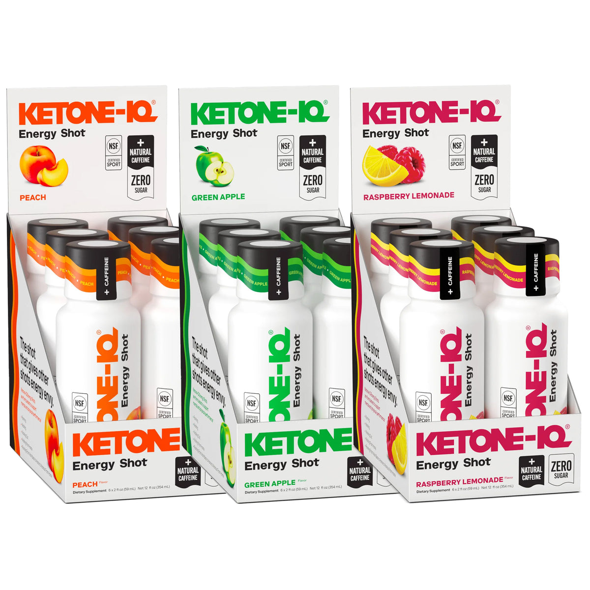 Ketone-IQ +Caffeine High Performance Energy Shot (Variety Pack)