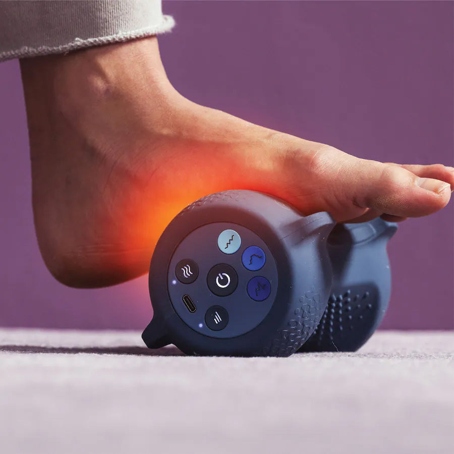 Chirp Sole Vibe heated vibrating foot massager in use