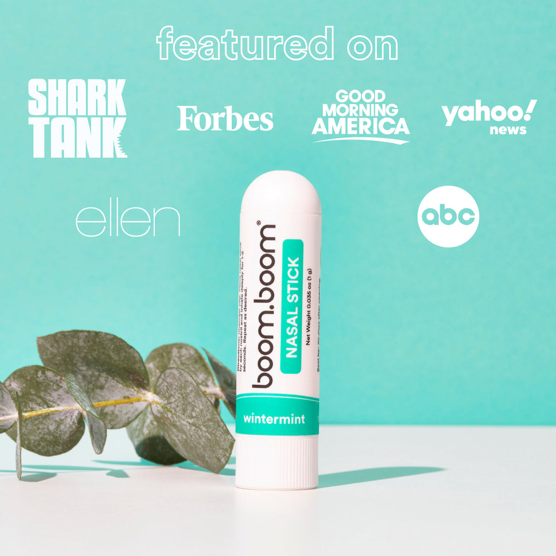 BoomBoom Naturals Nasal Stick (Wintermint)