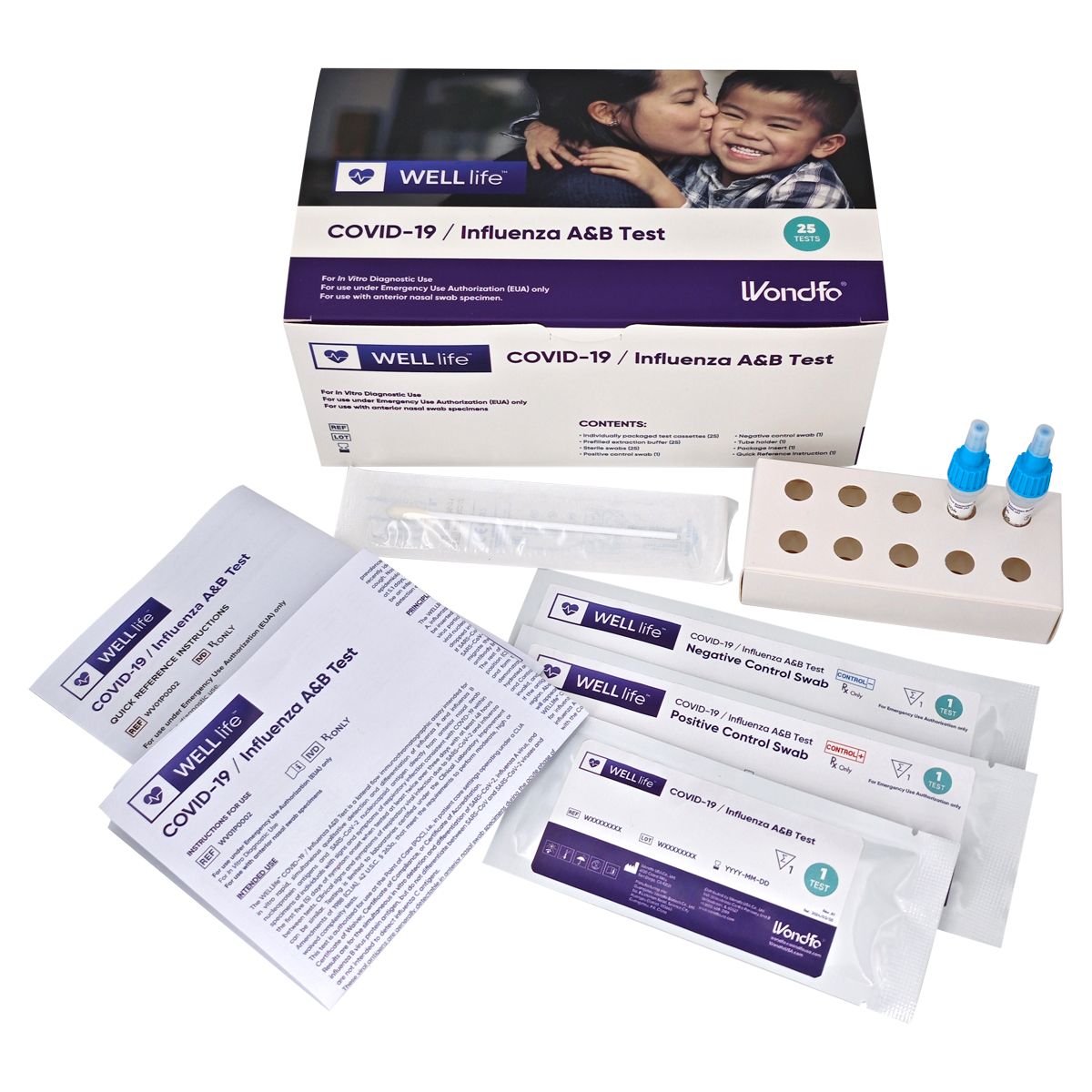 WELLlife™ (Well Life) COVID-19 / Influenza A&B Test Kit