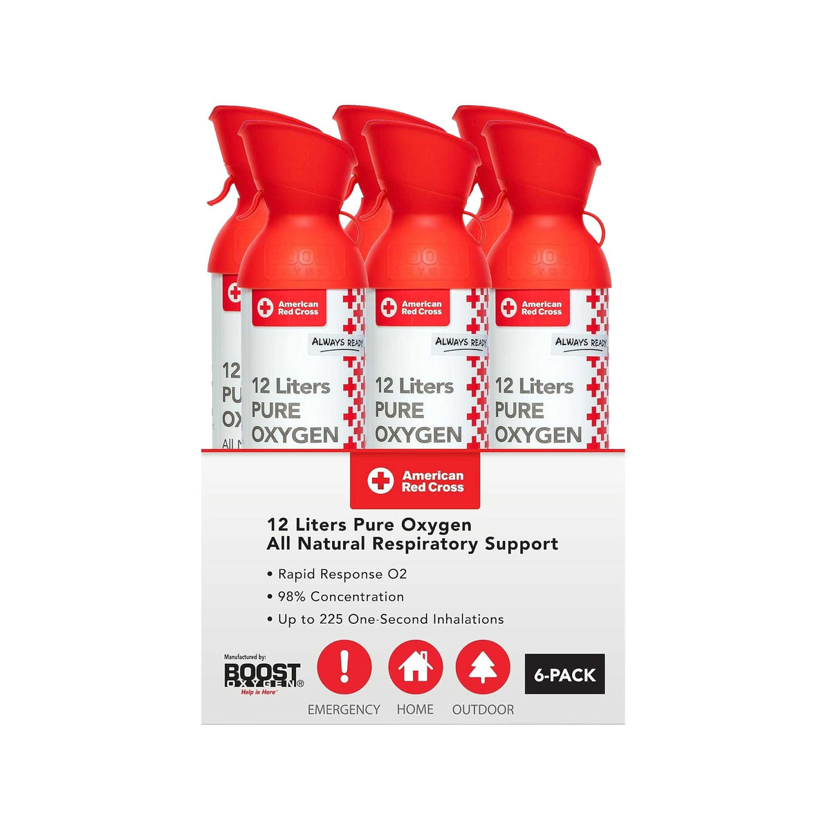 Boost Oxygen 3-pack portable oxygen cans with respiratory support benefits
